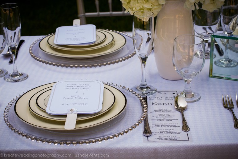 all white outdoor wedding decor