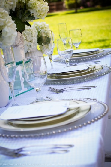 all white outdoor wedding idea