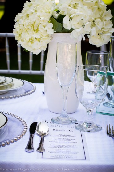 transparent wedding menu card