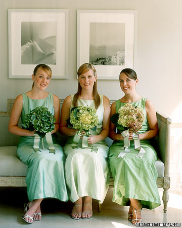 green bridesmaid dresses
