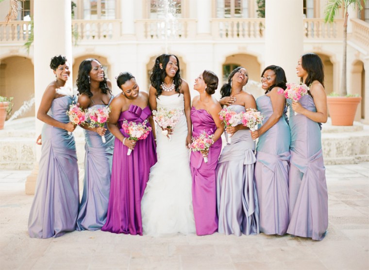 purple bridesmaid dresses