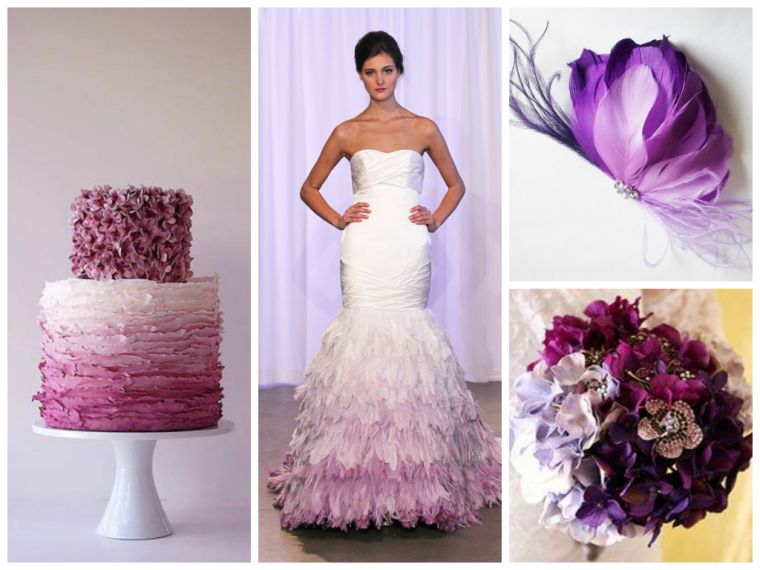 radiant orchid wedding inspiration