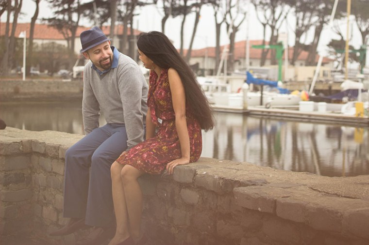 marina pier san francisco engagement shoot