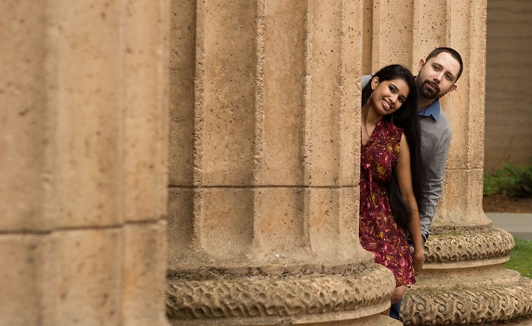 palace of fine art engagement photography