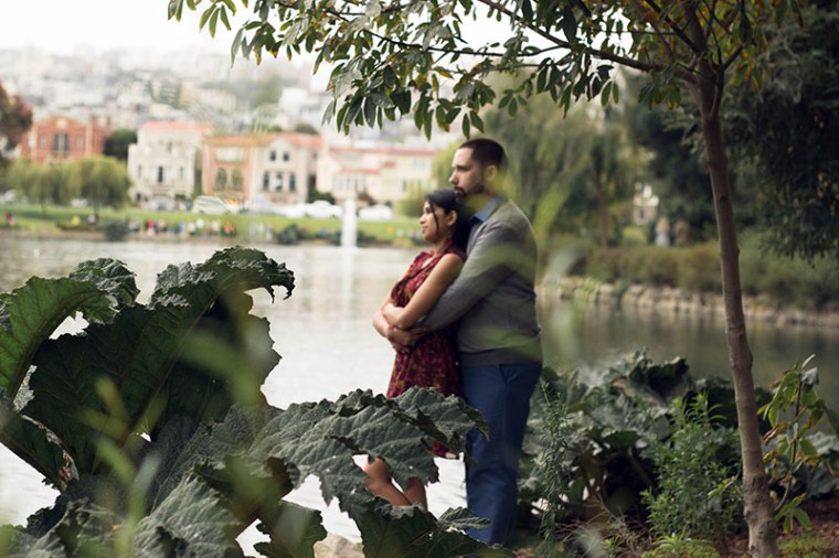 san francisco engagement picture