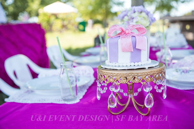 gold crystal vintage smash cake stand_oakland bakery