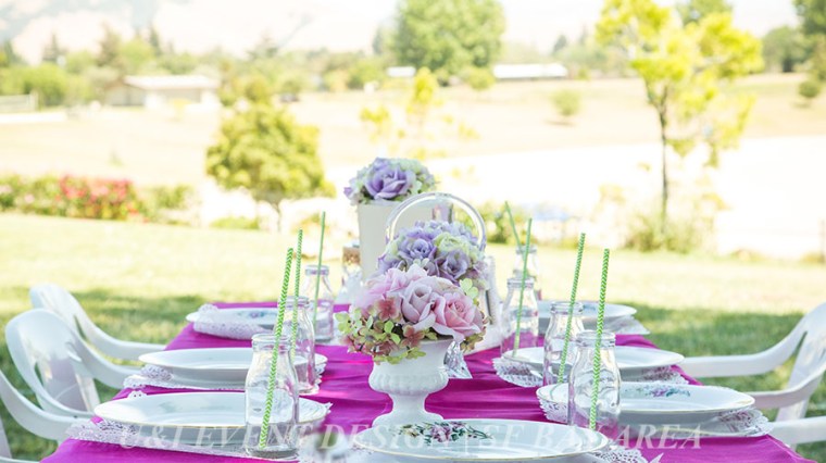 outdoor shabby chic vintage birthday table decor idea_quarry lakes park_ east bay event planner