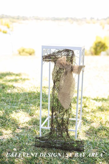 shabby chic rustic burlap kids birthday sign