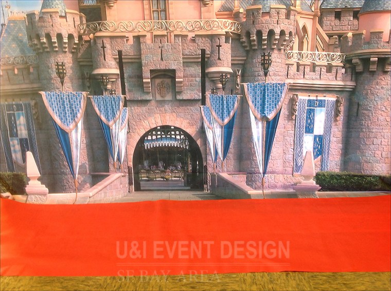 royal theme birthday castle background red carpet