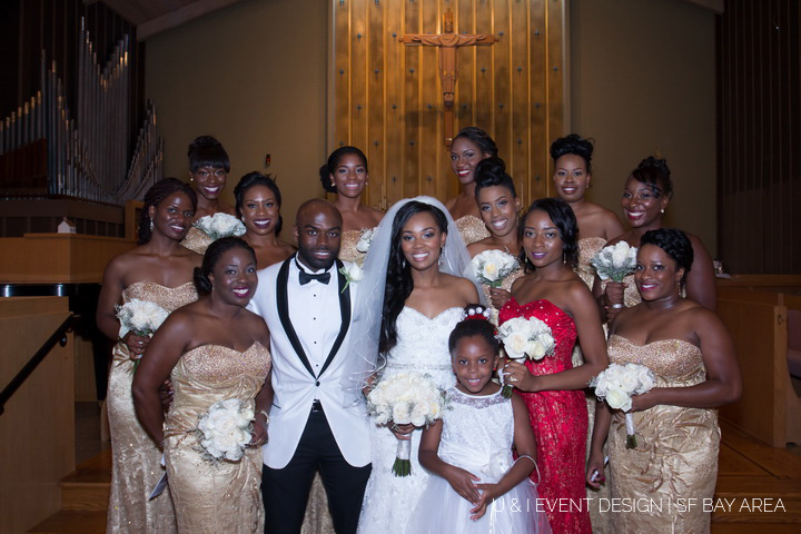 bridal party pose_south bay wedding