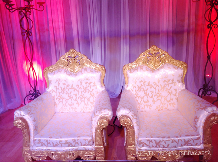gold wedding chair_bay area rental