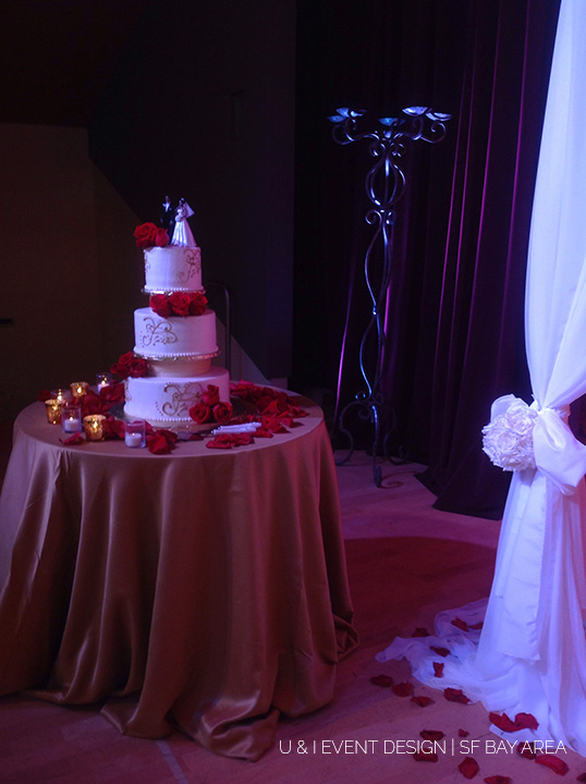 san jose wedding cake table