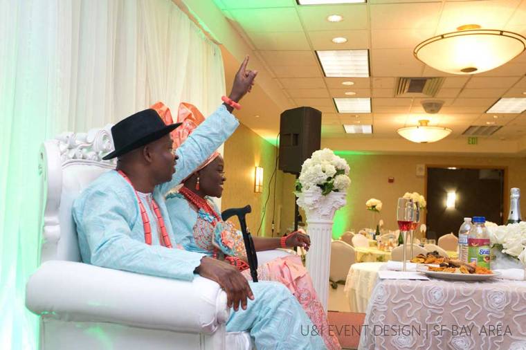 african bride and groom in california by nigerian wedding planner